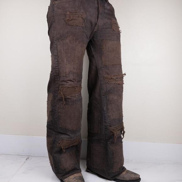 Custom wide leg baggy flared jeans - Picture 2 of 8